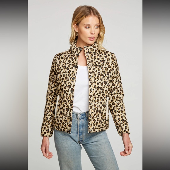 NWT Chaser Leopard print Jacket - S/M - Picture 4 of 4